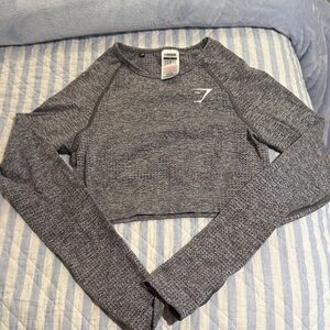Gymshark Heathered Gray Crop Top